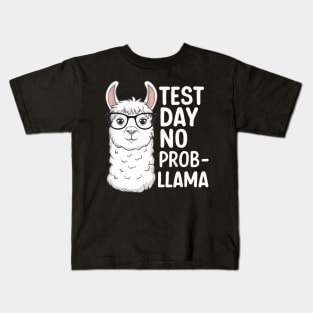 Test Day No Prob-llama Kids T-Shirt